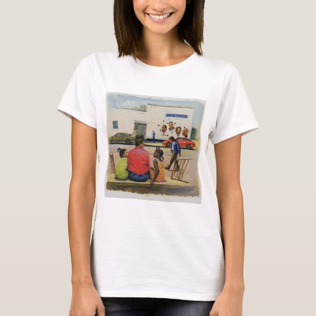 T-shirt Stoop 2000 de ville d'été (Devant)
