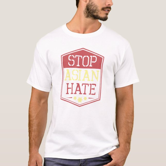 T-shirt Stop Asian Hate Street Sign Mode Lotus Aapi Pri (Devant)