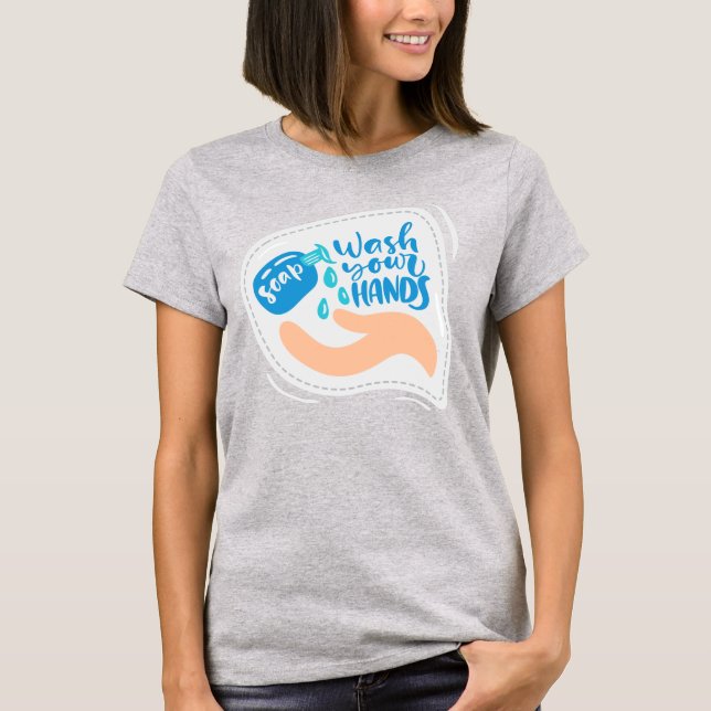 T-shirt Stop Coronavirus femmes Tee (Devant)