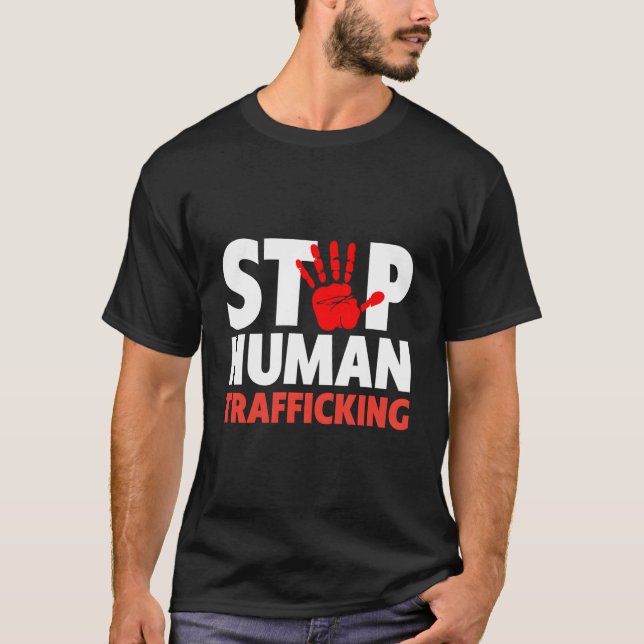 T-shirt Stop Human Trafficking - End Human Traffic (Devant)