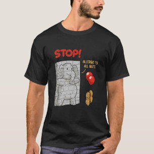 T-shirt Stop Je suis Allergique aux arachides arachides co