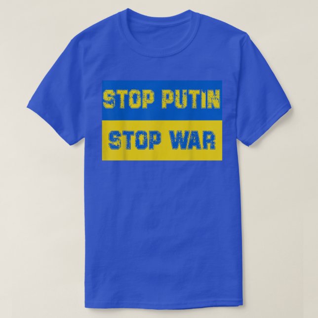 T-shirt Stop putin stop war  (Design devant)