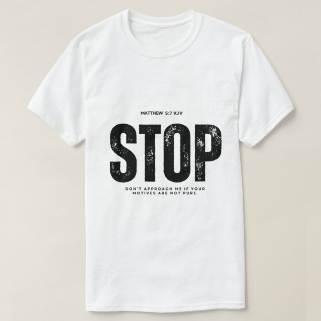 T-shirt Stop the cycle (Design devant)