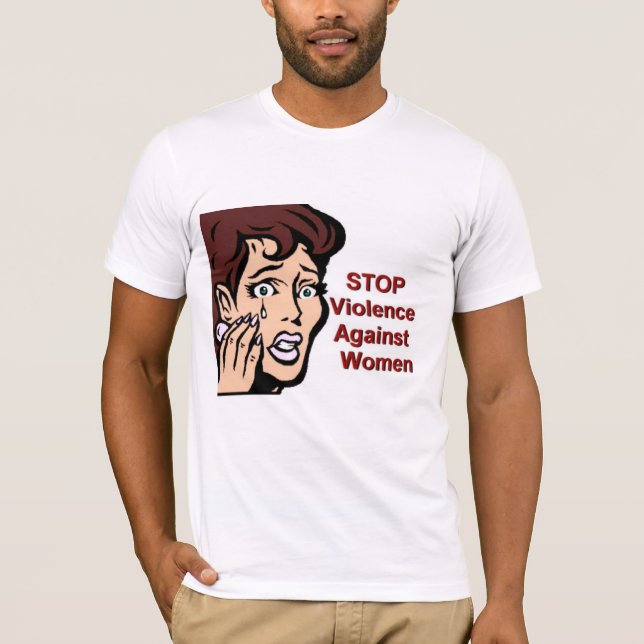 T-shirt Stop Violence Against Women (Devant)