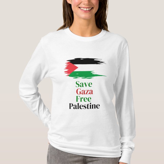 T-shirt Stop War / Support Gaza & Palestine (Devant)