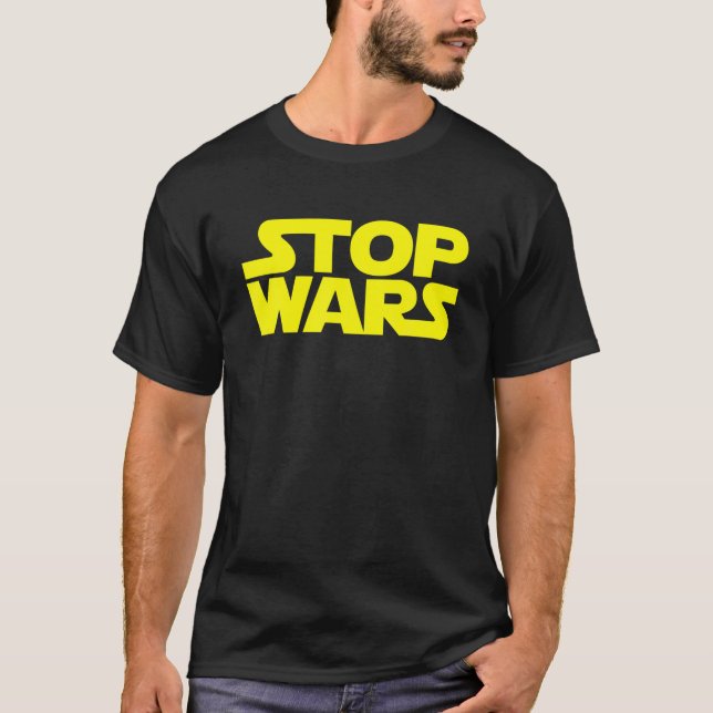 T-shirt Stop Wars Peace Anti War Positive Vibe No War Ukra (Devant)