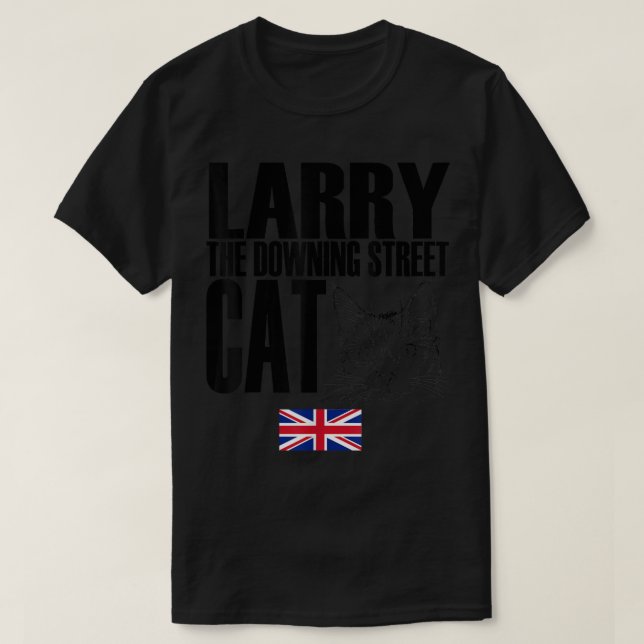 T-shirt Storecastle Larry Downing Street Cat UK  (Design devant)