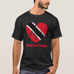 T-shirt Storecastle : Trinidad And Tobago Love Heartbeat F