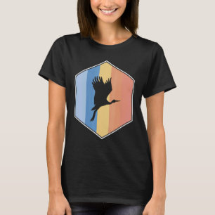 T-shirt Stores Aux Couleurs Rétro Dans Un Hexagon