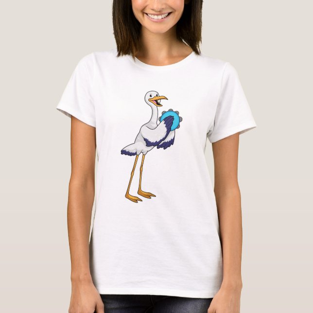 T-shirt Stork en musicien avec Tambourine (Devant)