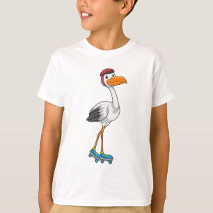 T-shirt Stork en Patinage en ligne avec Roller skates