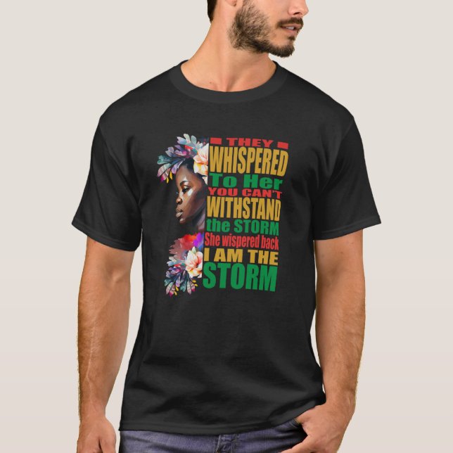 T-shirt Storm BLM Black African Pride Black History Month (Devant)