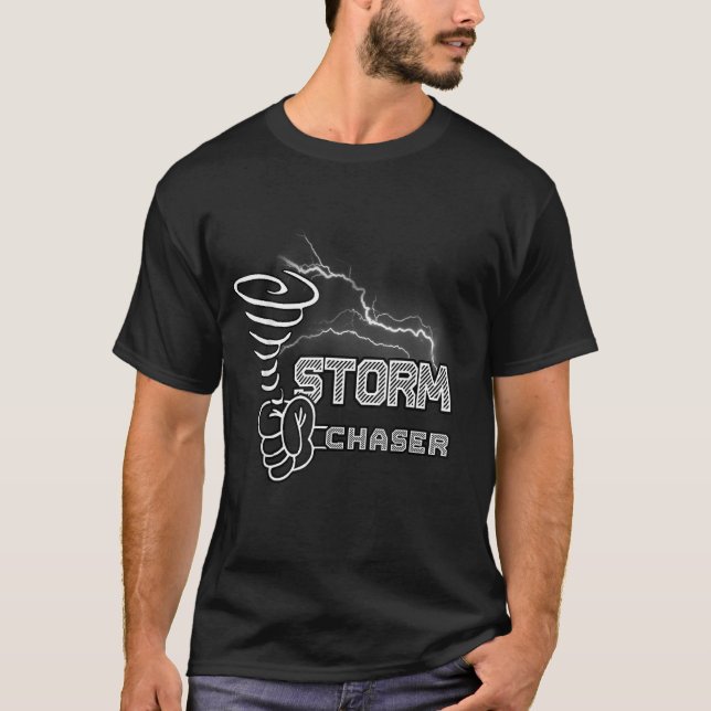 T-shirt Storm Chaser Cool éclair électrique Tornado Wea (Devant)