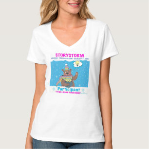 T-shirt Storystorm 2024 Femme V-Neck Participant Tee