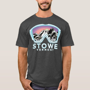 T-shirt Stowe Ski Design Stowe VT Ski Neige Cadeau
