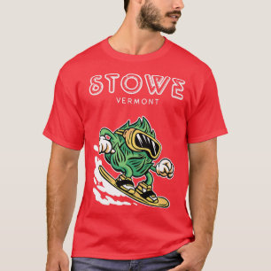 T-shirt Stowe Vermont Funny Snowboard Beer Hops