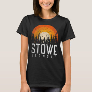 T-shirt Stowe Vermont V Vintage les années 70 80s 90s Retr