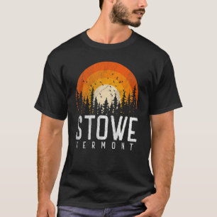T-shirt Stowe Vermont V Vintage les années 70 80s 90s Retr