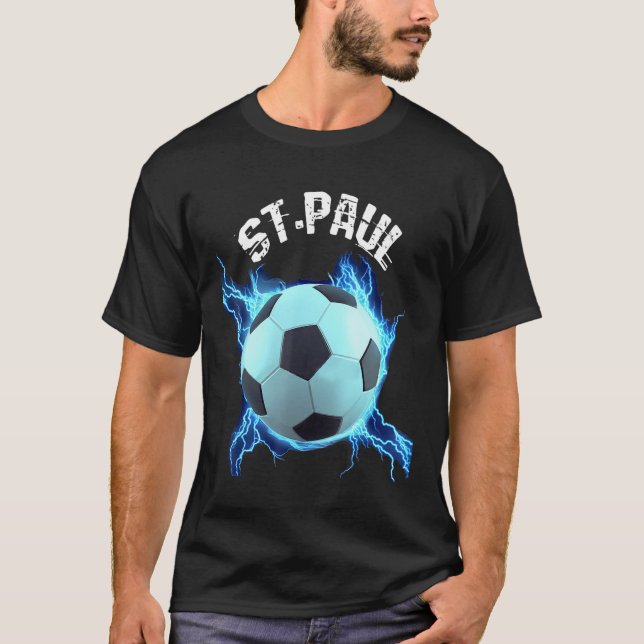 T-shirt Stpaul Soccer Retro (Devant)