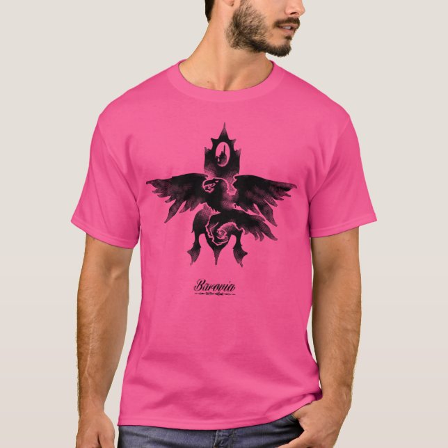 T-shirt Strahd'S Crest Barovian Travel Bureau (Devant)