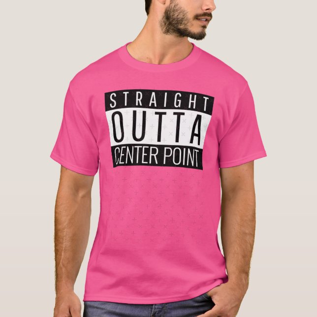 T-shirt Straight Outta Center Point Alabama Oversized (Devant)