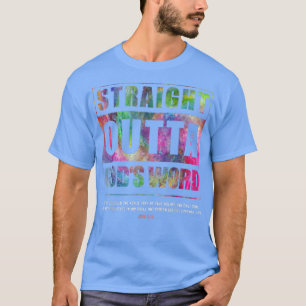 T-shirt Straight Outta Gods Word John 3 16 Jésus Christian