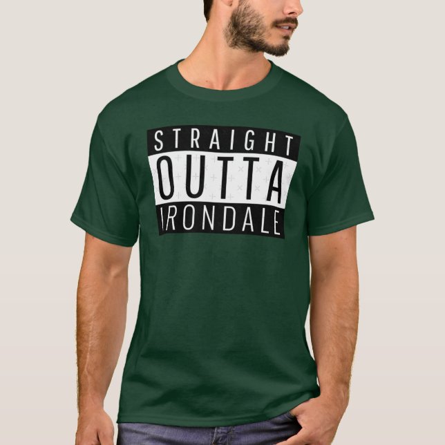 T-shirt Straight Outta Irondale Alabama Oversized (Devant)