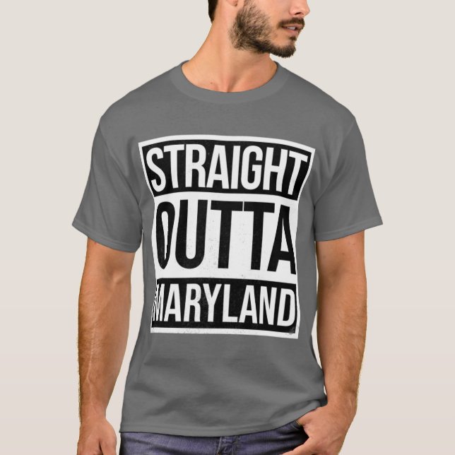 T-shirt Straight Outta Maryland (Devant)