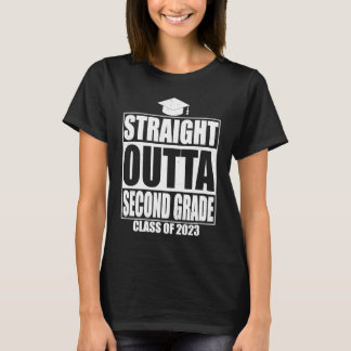 T-shirt Straight Outta Second Grade Graduation 2023  2nd G