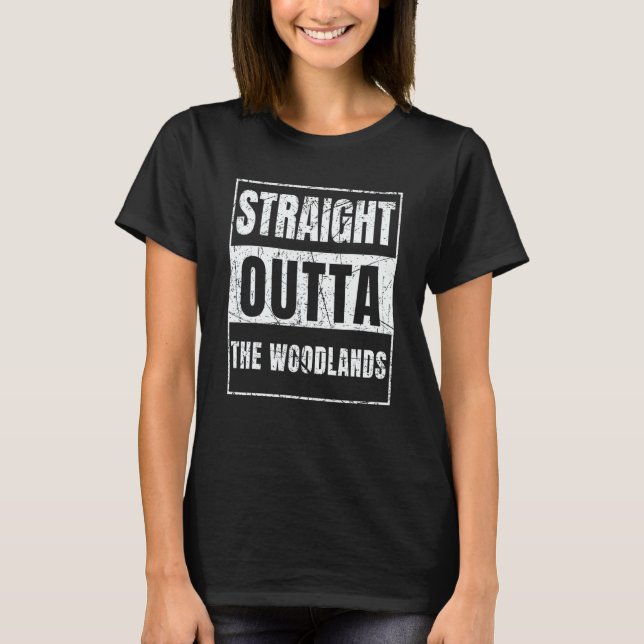 T-shirt Straight Outta The Woodlands (Devant)