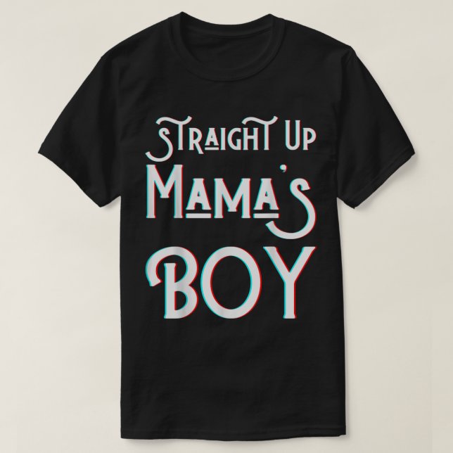 T-shirt Straight Up Maman Garçon Favorite Twin Funny Mam (Design devant)