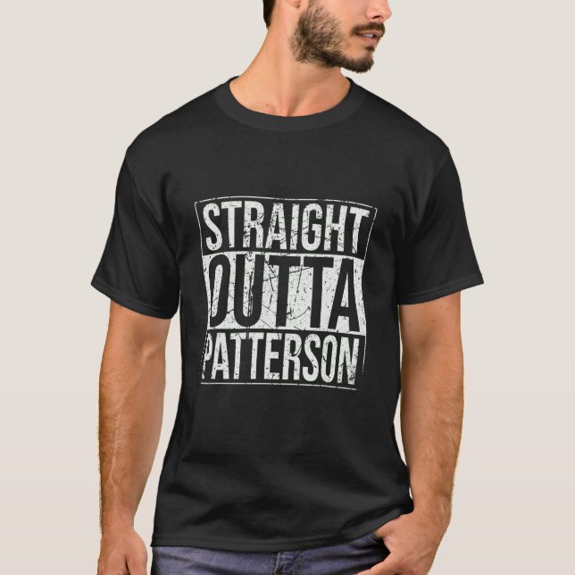 T-shirt Strait Outta Patterson Vintage (Devant)