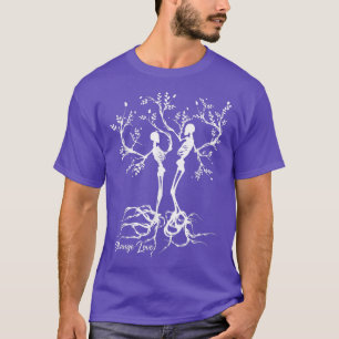 T-shirt Strange love Skeleton tree rocking style funny cou