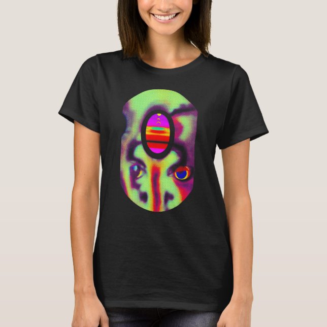 T-shirt Strangecore Weirdcore esthétique Déplaisants yeux (Devant)