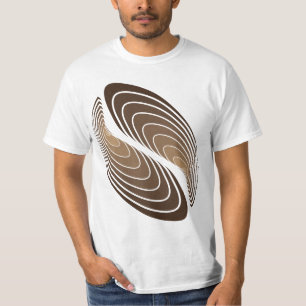 T-shirt strate de café
