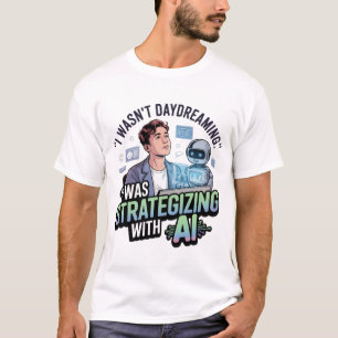T-shirt Stratégie avec l'IA - Drôle Slogan de rêve
