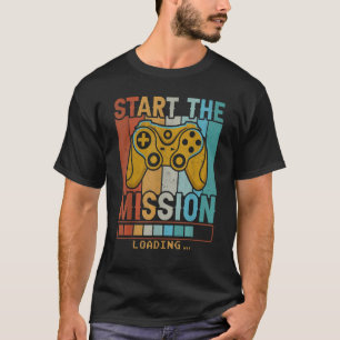 T-shirt Stratégie de jeu chargement de la mission Jeux vid