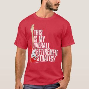 T-shirt Stratégie de retrait de guitare électrique