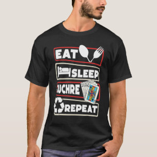 T-shirt Stratégie de table de jeu de cartes Euchre