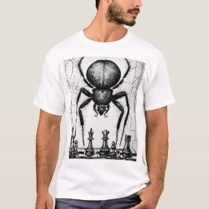 T-shirt stratégique à échiquier