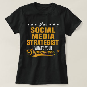 T-shirt Stratégique des médias sociaux