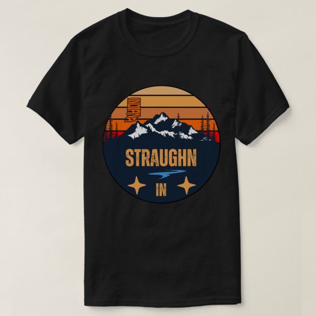 T-shirt Straughn, Indiana (Design devant)