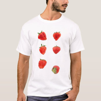 T-shirt Strawberries Falling Mens