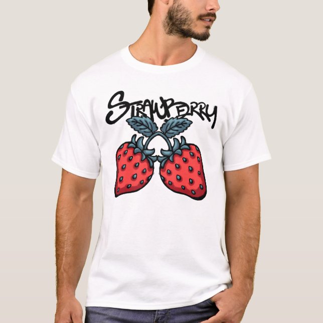T-shirt Strawberries streetwear (Devant)