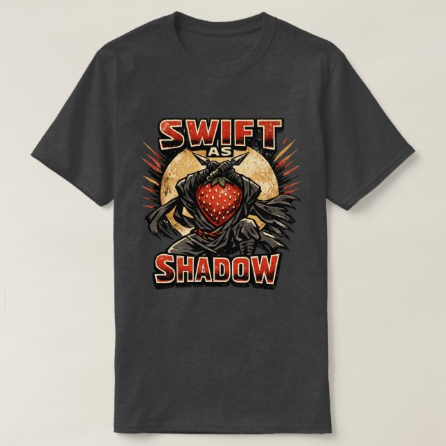 T-shirt Strawberry Assassin – RAPIDE COMME L'OMBRE Héros  (Design devant)