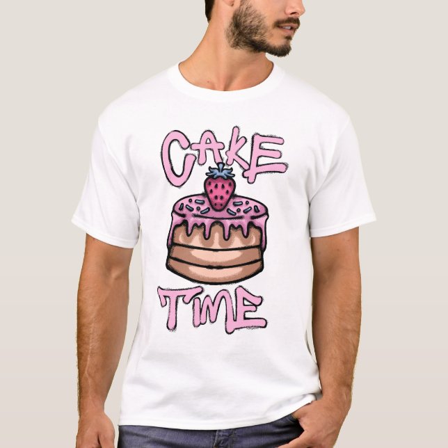T-shirt Strawberry cake streetwear (Devant)