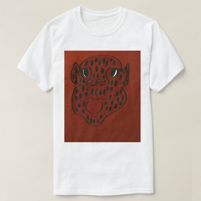 T-shirt Strawberry Face Character Art  (Design devant)