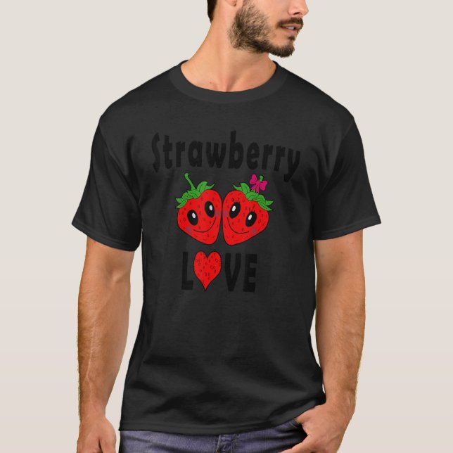 T-shirt Strawberry Love Strawberries  Costume 1 (Devant)