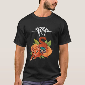 T-shirt Stray Game Stray Vidéo Jeu Drôle Chat