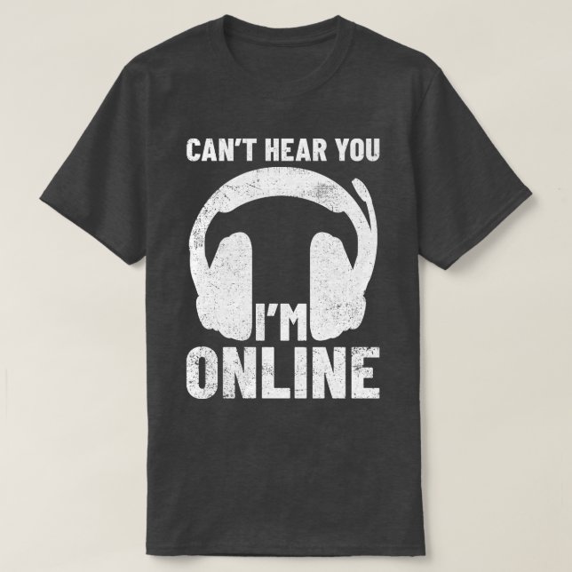 T-shirt Streamer en ligne (Design devant)